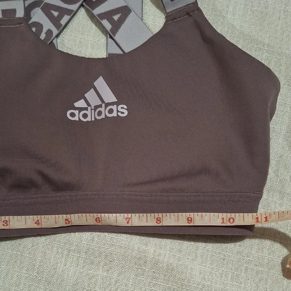Adidas Lavender Cross-Back Sports Bra - Picture 5 of 7